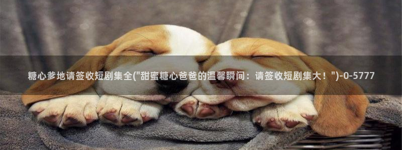 心糖vlog官网：糖心爹地请签收短剧集全(\