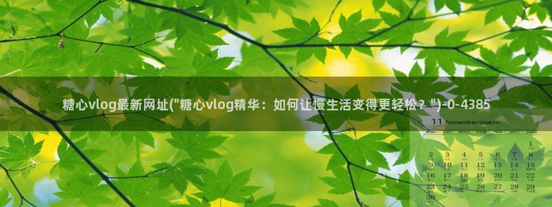 www.糖心vlog.com：糖心vlog最新网址(\